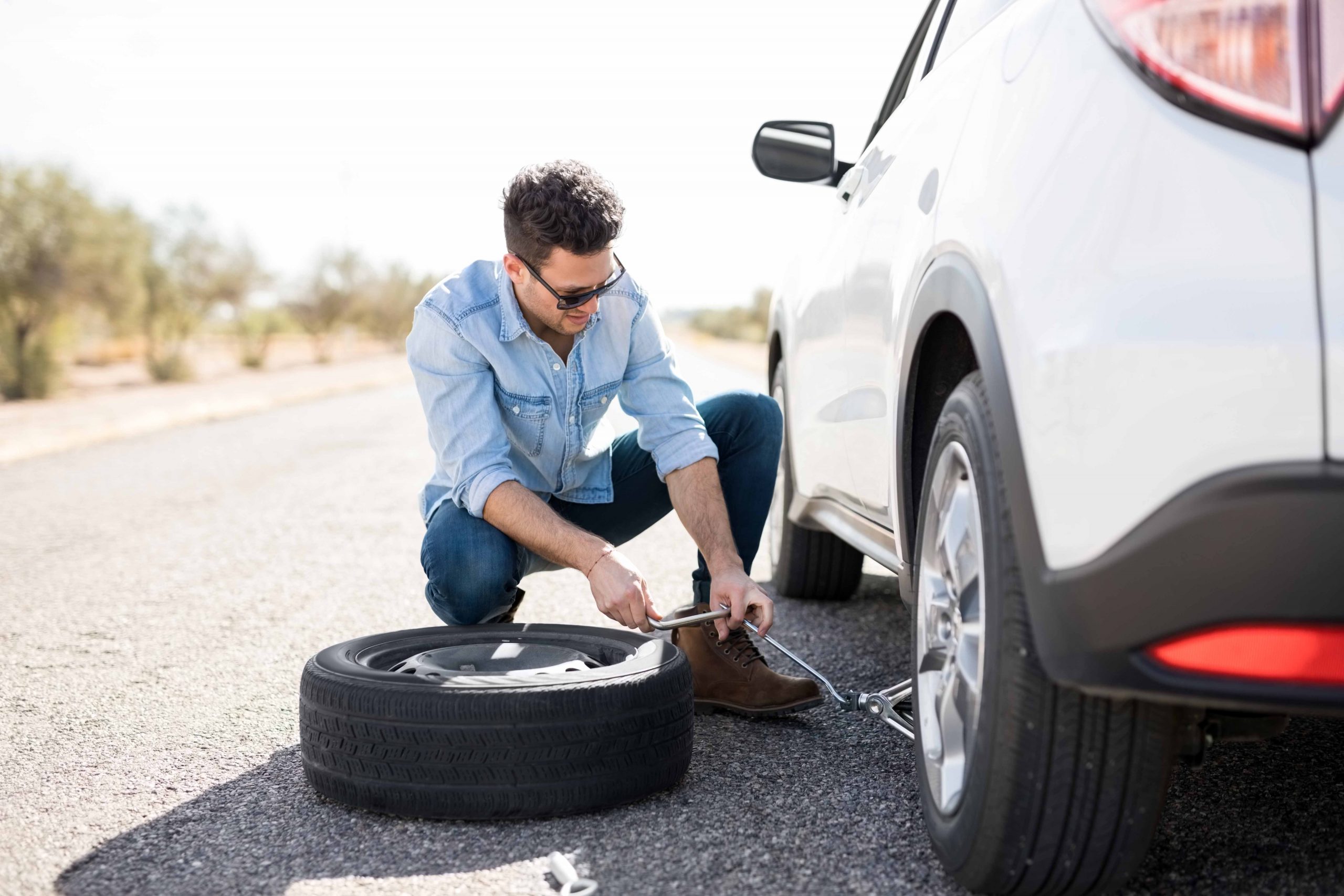 change a tyre